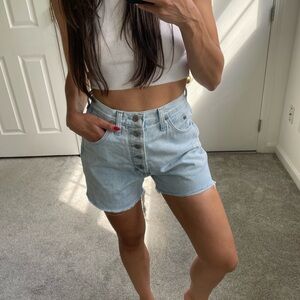 Wrangler Vintage High Waist Denim Shorts